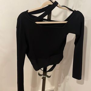 Bebe cut out crop sweater